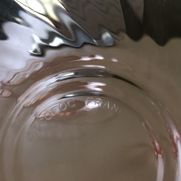 Arcoroc France Blush Pink Tinted Glass Plate Teacup Saucer - Bundle lot of Three - Picture 13 of 14